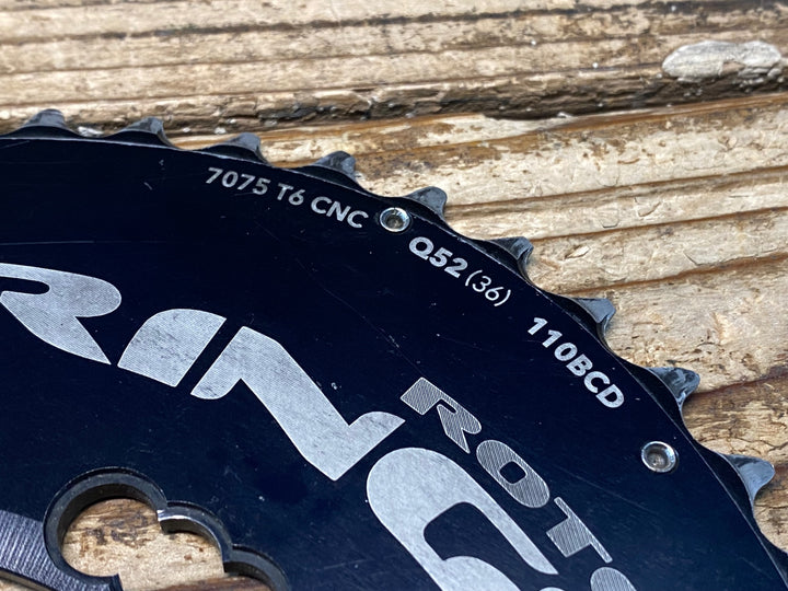 JI960 ローター ROTOR Q-RINGS 楕円 チェーンリング セット 52/36T 110BCD 5H