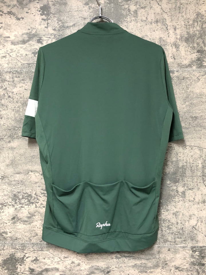 JS568 ラファ Rapha M'S CORE LW JERSEY 半袖 サイクルジャージ 緑 XL