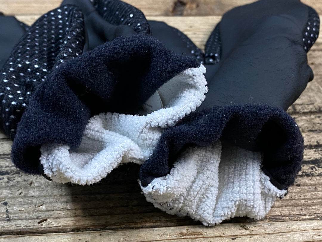 JT514 アソス ASSOS Lobster Shell Gloves 長指 グローブ 黒 M 裏起毛