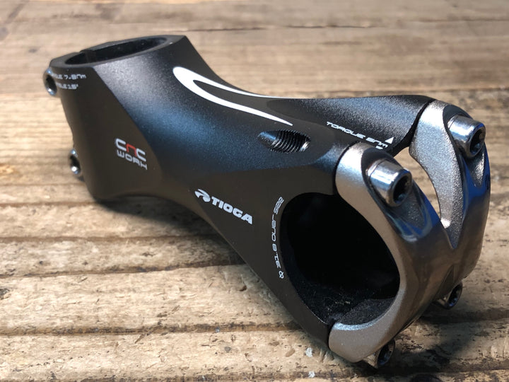 JM988 タイオガ TIOGA CNC WORH アルミ ステム 黒 90mm Φ31.8 OS 15°