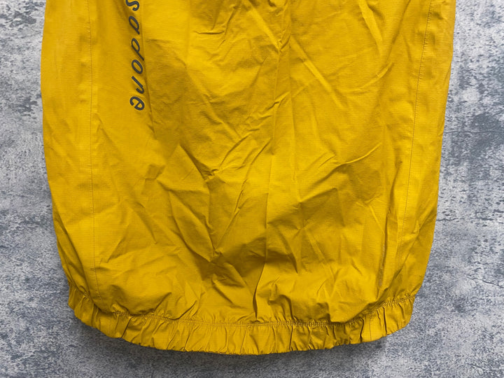 KO578 イザドア Isadore SIGNATURE RAIN GILET サイクルベスト ジレ 黄 M