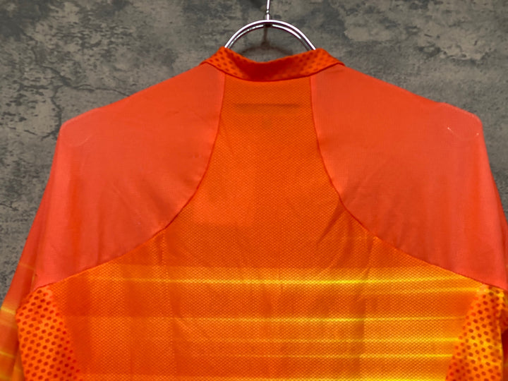 KE512 カステリ CASTELLI ROSSO CORSA 半袖 サイクルジャージ オレンジ L