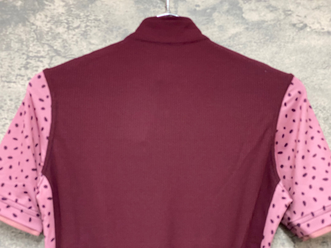 JM536 イザドア Isadore CLIMBER'S JERSEY 半袖 サイクルジャージ 赤 XS ※背面ポケット小穴あり