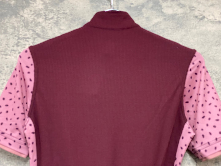 JM536 イザドア Isadore CLIMBER'S JERSEY 半袖 サイクルジャージ 赤 XS ※背面ポケット小穴あり