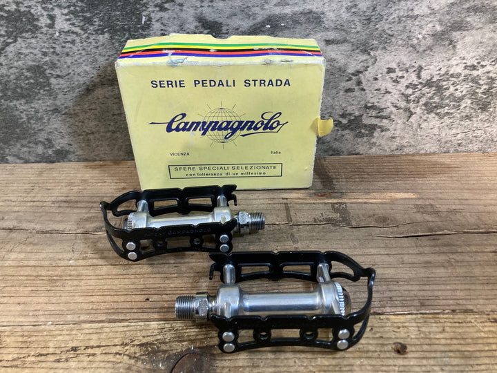 KH593 カンパニョーロ Campagnolo レコード Record SL Superleggeri Strada Pedals フラットペダル