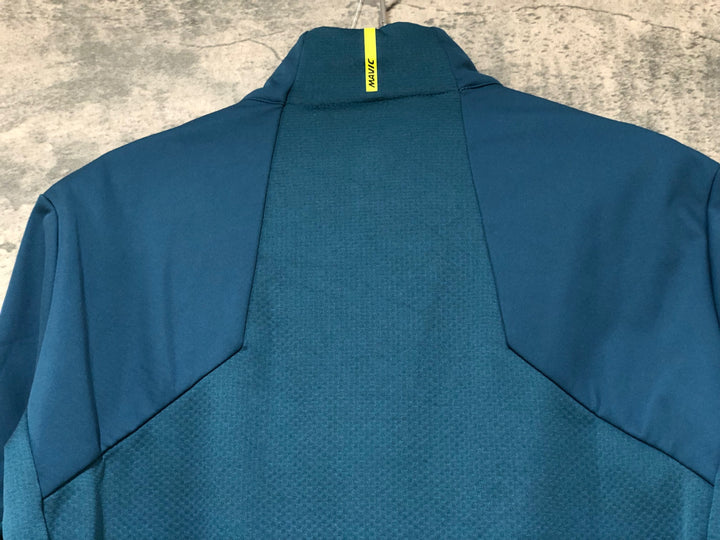 KB806 マヴィック MAVIC ESSENTIAL SOFTSHELL JACKET 長袖 サイクルジャケット 紺 L 裏起毛
