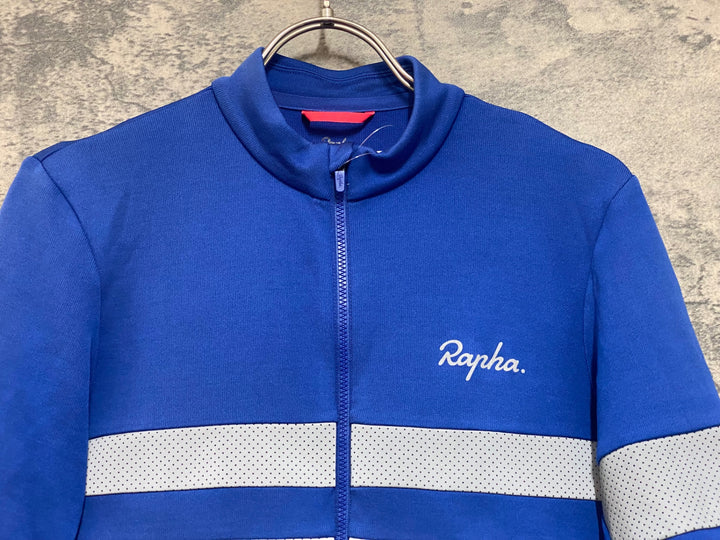 JO046 ラファ Rapha BREVET JERSEY 半袖 サイクルジャージ 青 S
