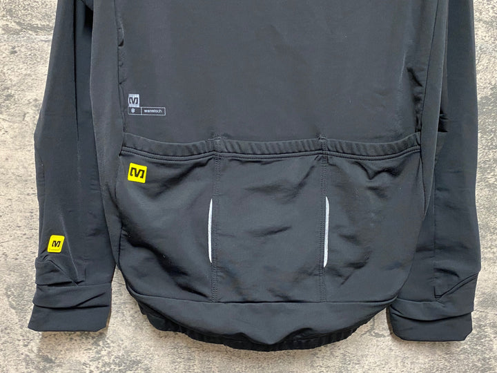 JO355 マヴィック MAVIC 長袖サイクルジャージ M 黒 裏起毛