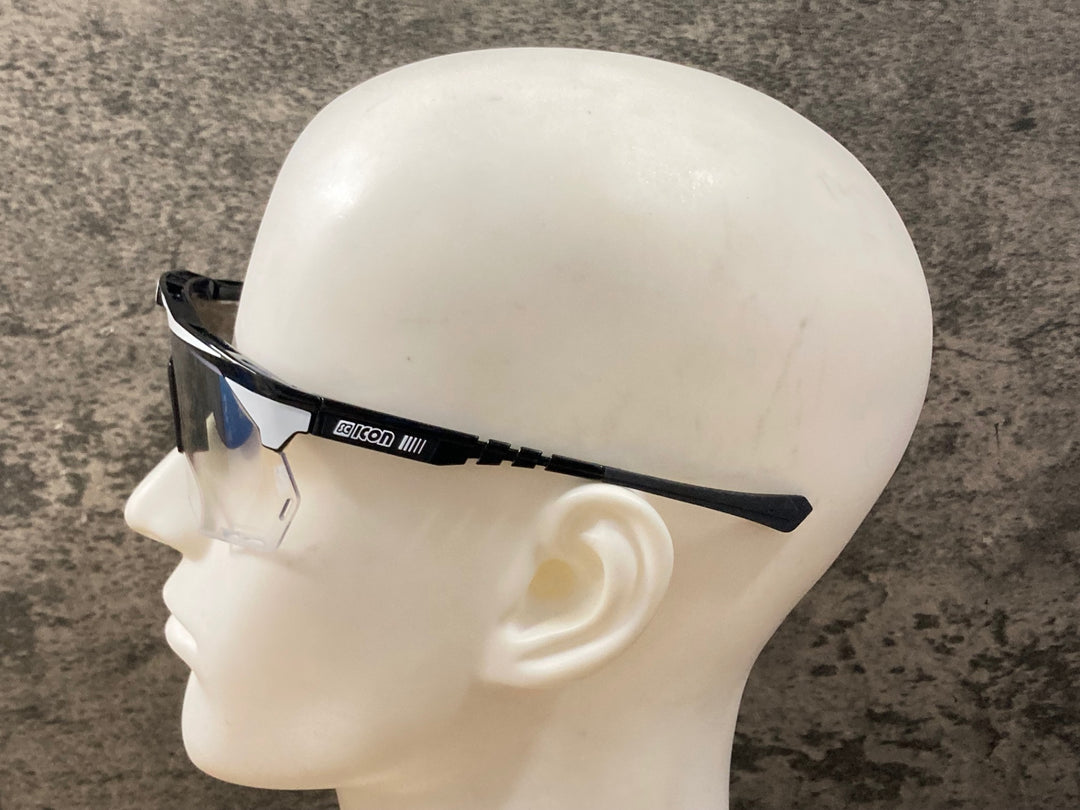 KP305 シーコン SCICON AEROSHADE XL SL2505/GRADIENT XL サングラス アイウェア 白 黒 ※汚れ