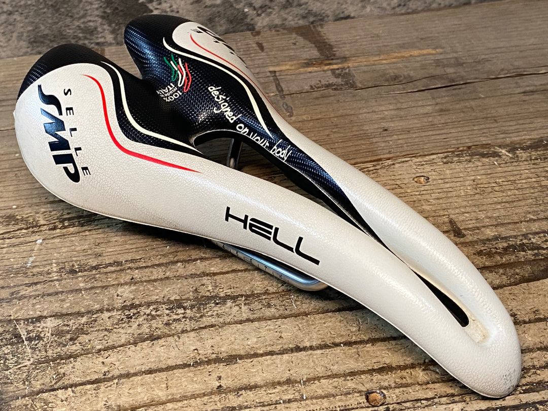 JG159 SELLE SMP HELL サドル 143mm 白 inox tube
