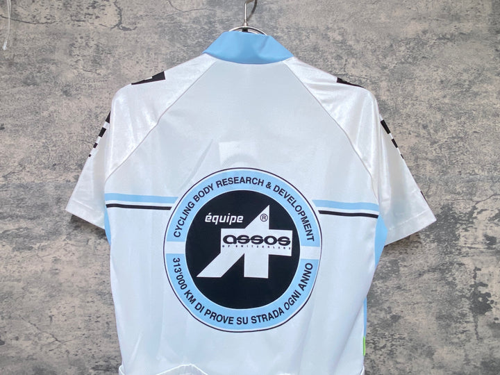 KA778 アソス Assos 半袖 サイクルジャージ 白 水色 M