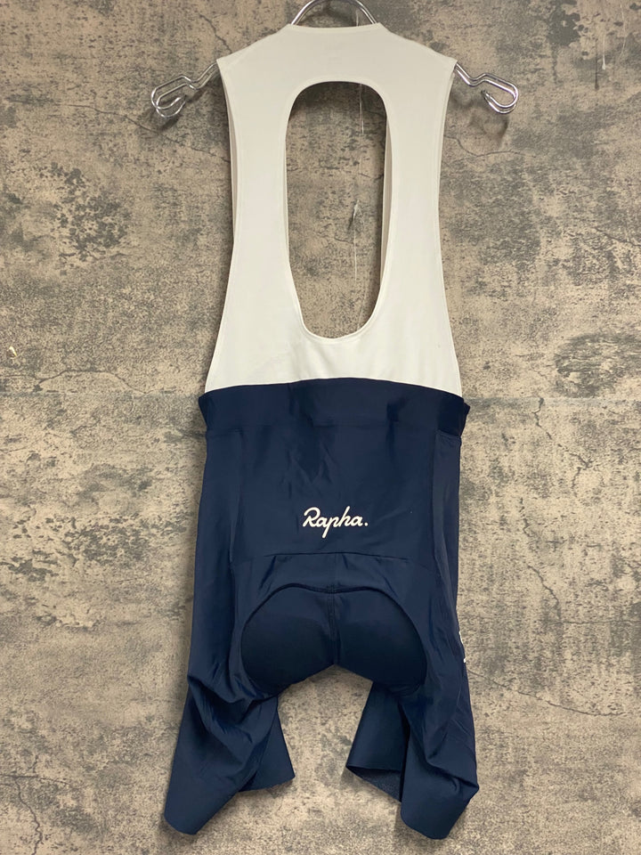 JW285 ラファ Rapha CORE BIB SHORTS ビブショーツ ダークネイビー L ※パッド外側擦れ大