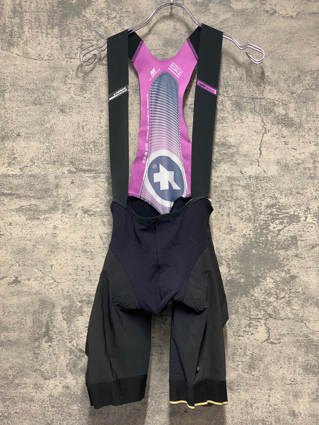 JV153 アソス ASSOS ビブショーツ 黒 M ※裾ゴム切れ