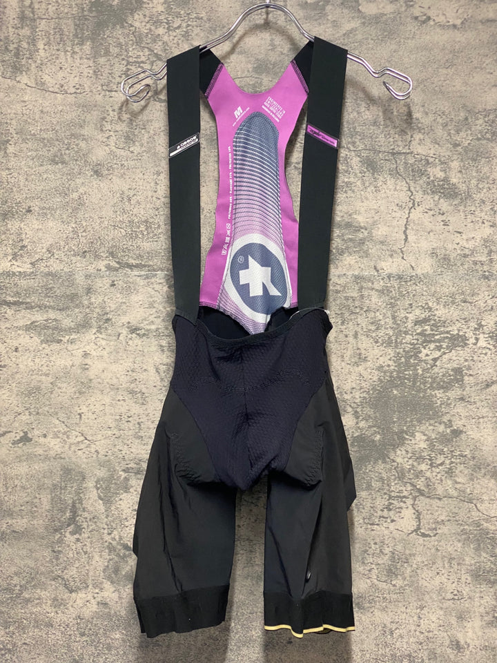 JV153 アソス ASSOS ビブショーツ 黒 M ※裾ゴム切れ