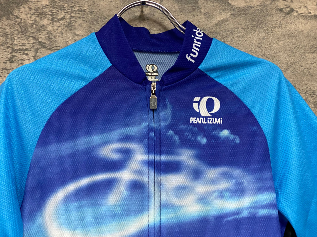 JM591 パールイズミ PEARL IZUMI 半袖 サイクルジャージ 青 L