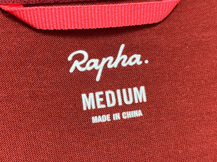 JP291 ラファ Rapha BREVET LONG SLEEVE WINDBLOCK JERSEY 長袖 サイクルジャージ 赤 M