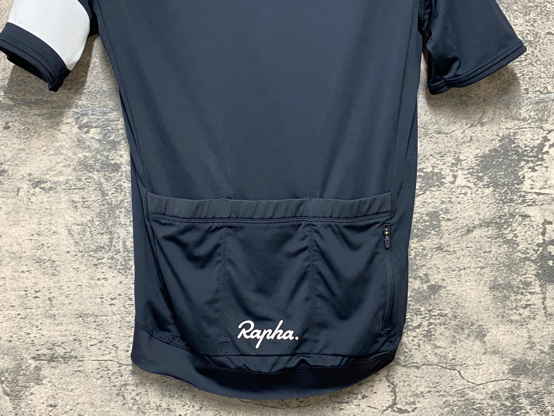 KH472 ラファ Rapha CORE JERSEY 半袖 サイクルジャージ S 黒
