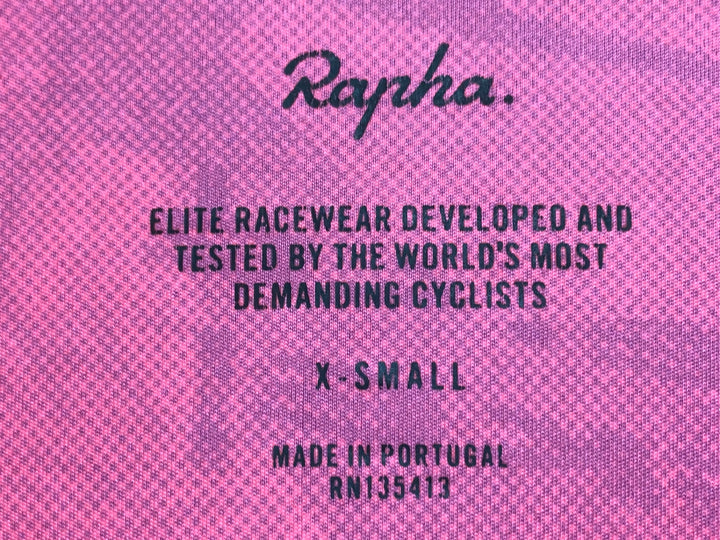 KE083 ラファ Rapha PRO TEAM FLYWEIGHT JERSEY ROAD GRAFFITI 半袖 サイクルジャージ ピンク 黒 XS