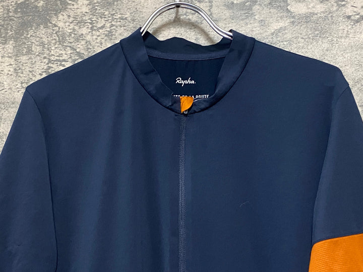 KR567 ラファ Rapha PRO TEAM TRAINIMG JERSEY Ⅱ 半袖 サイクルジャージ 紺 XXL