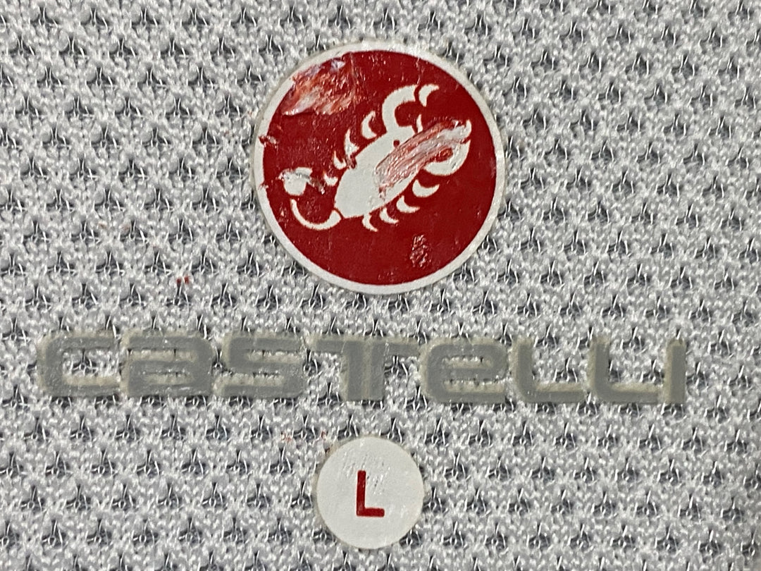 JV212 カステリ CASTELLI 半袖 サイクルジャージ 白 黒 L 3T