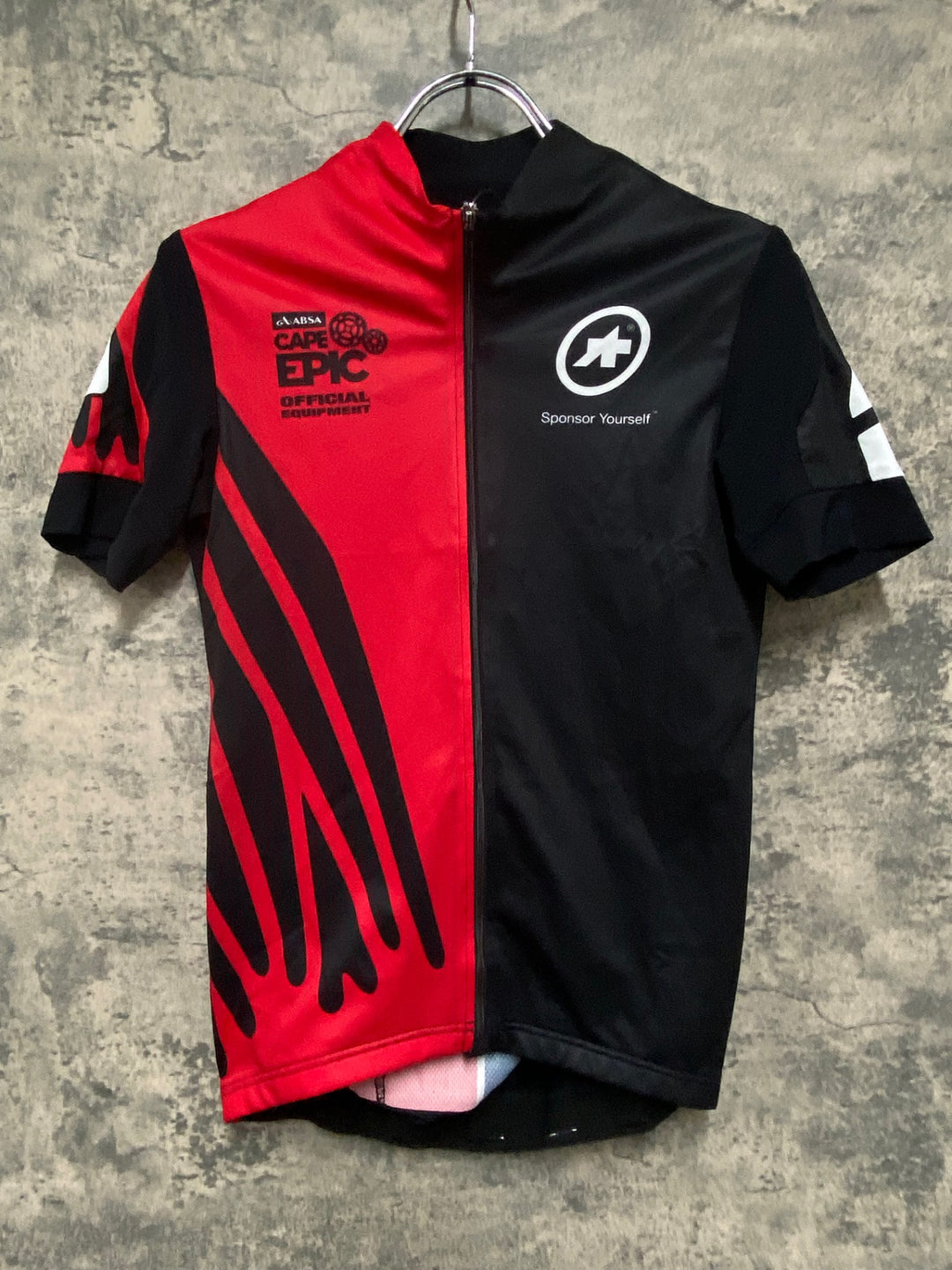 JG626 アソス assos Cape Epic XC Evo 7 Jersey SS 半袖 サイクルジャージ 赤黒 S