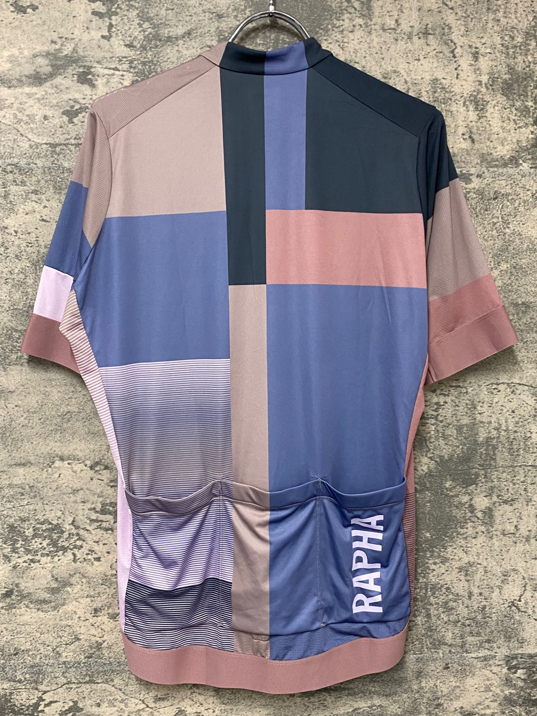 JH258 ラファ Rapha TIME PRO TEAM TRAINING JERSEY 半袖 サイクルジャージ 総柄 XL