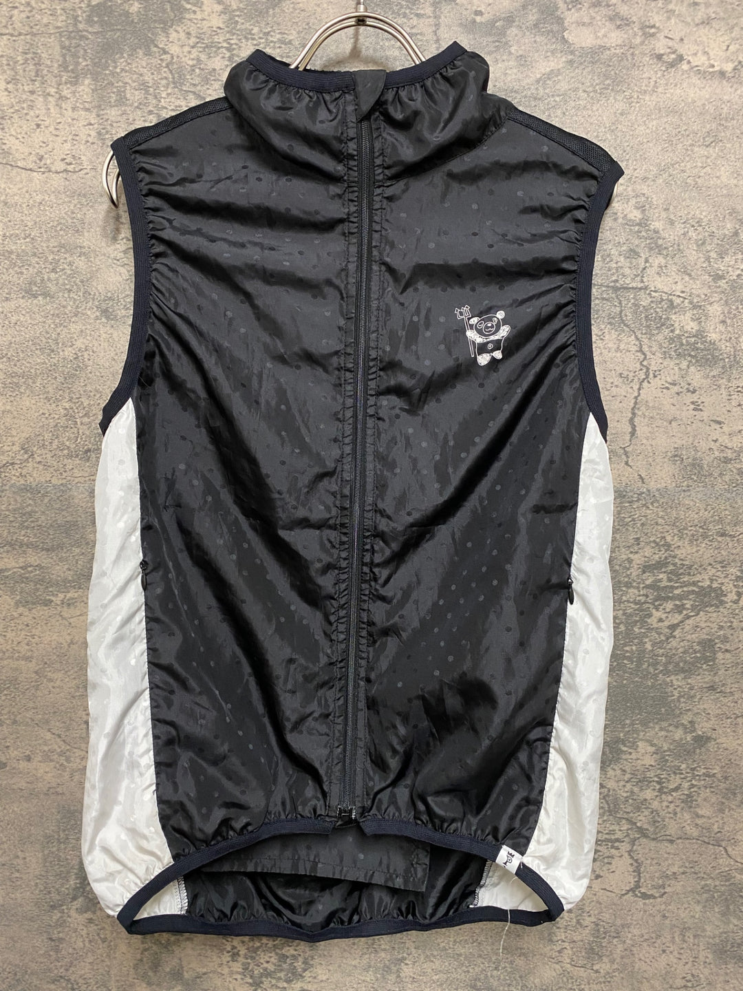 JR214 パンダーニ pandani サイクルベスト ジレ 白黒 2