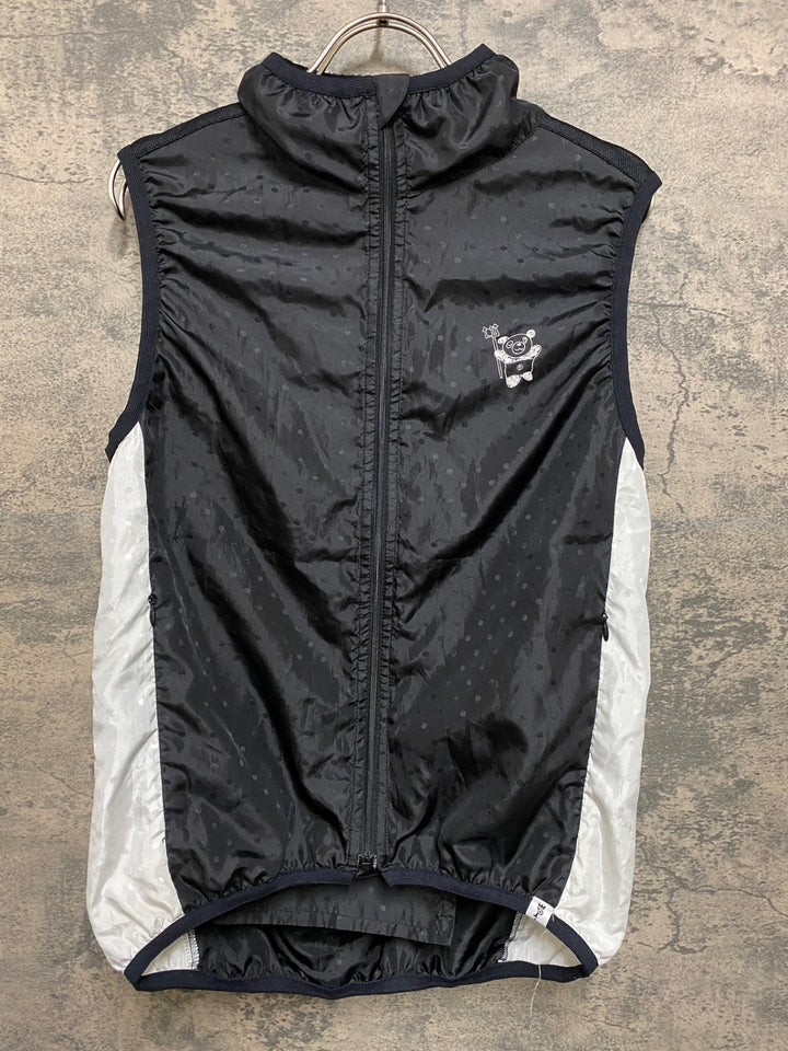 JR214 パンダーニ pandani サイクルベスト ジレ 白黒 2
