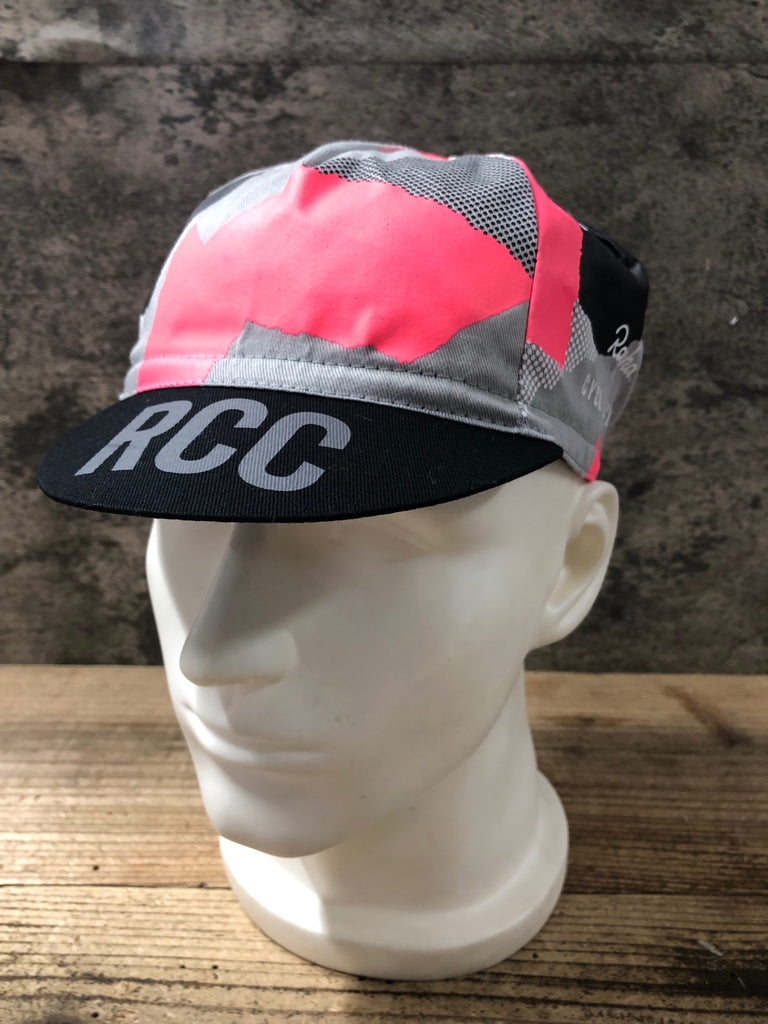 KA312 ラファ Rapha RCC CAP サイクルキャップ 黒 ピンク グレー ワン