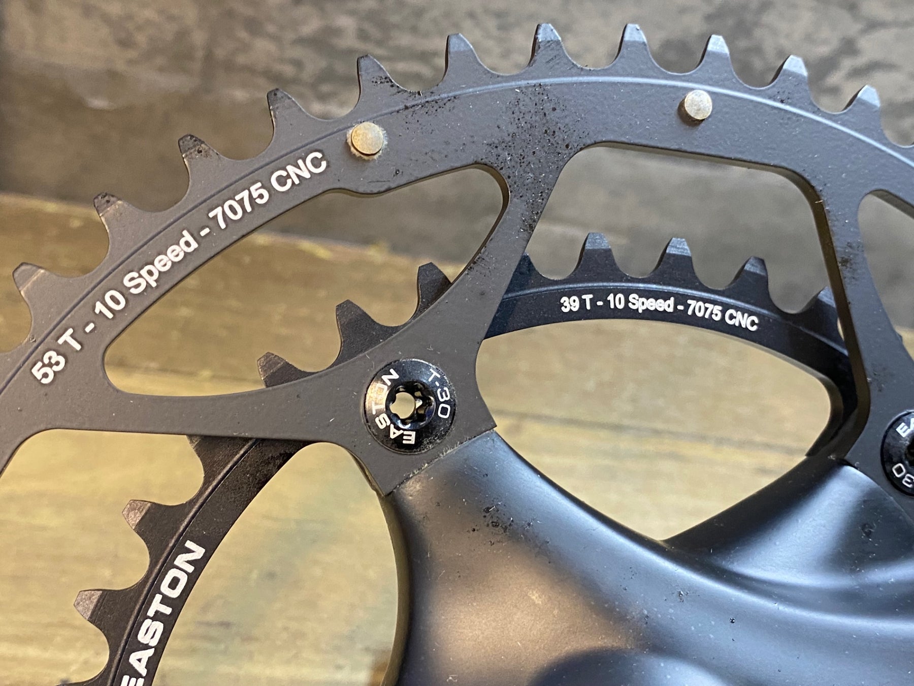 JS331 EASTON EC90 カーボン クランクセット 172.5mm CT2 53/39T 10s