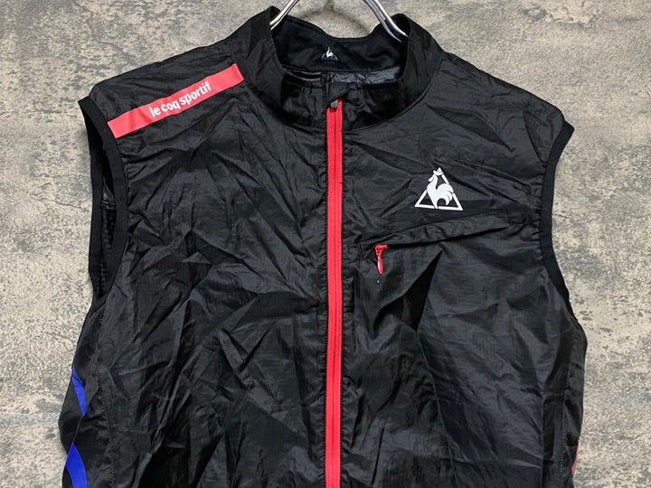KC851 ルコックスポルティフ le coq sportif サイクルベスト ジレ 黒 L