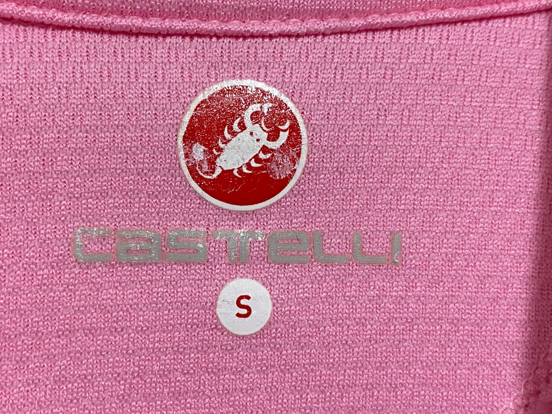 KG959 カステリ CASTELLI 半袖 サイクルジャージ ピンク S