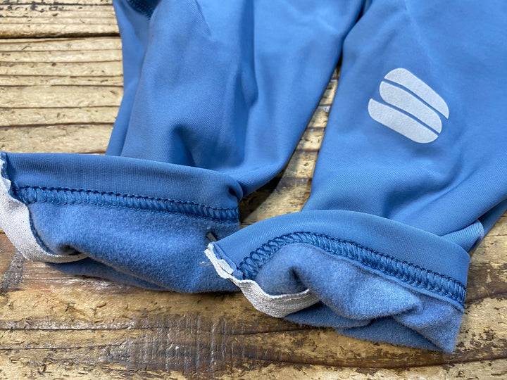 KJ847 スポーツフル sportful leg warmers 裏起毛 レッグウォーマー 青 L