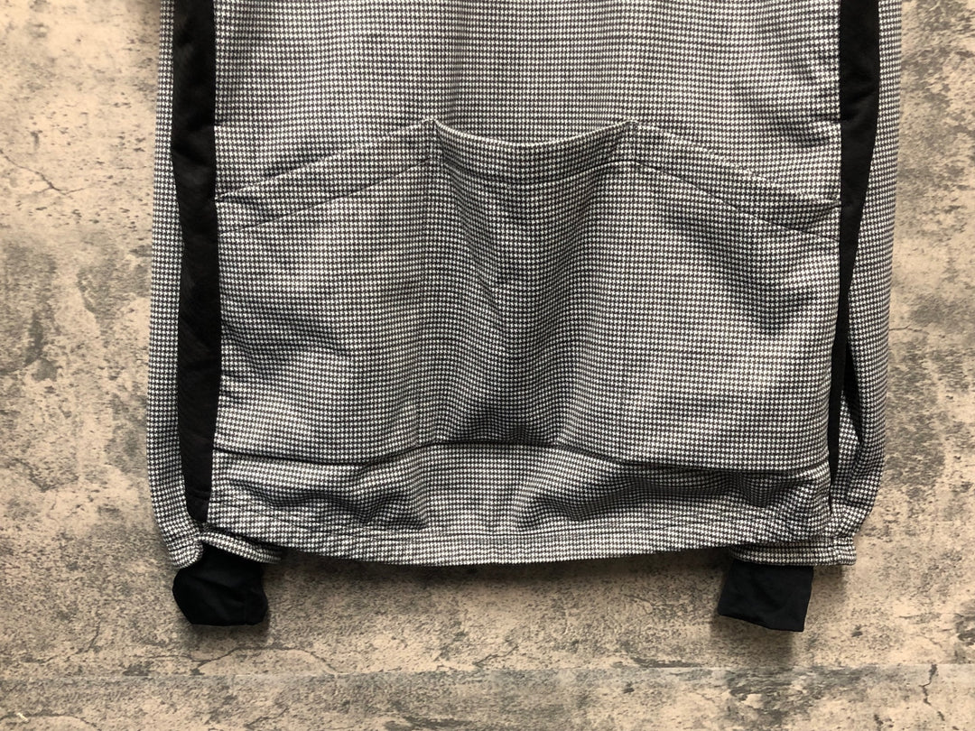 KL254 カペルミュール KAPELMUUR 長袖 サイクルジャケット 白 黒 千鳥柄 XL 裏起毛
