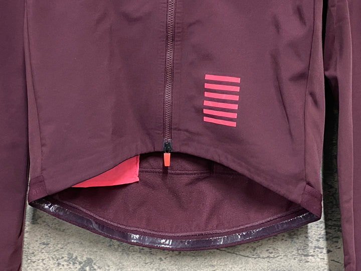 JW049 ラファ Rapha PRO TEAM TRAINING JACKET 長袖サイクルジャケット バーガンディー S 裏起毛