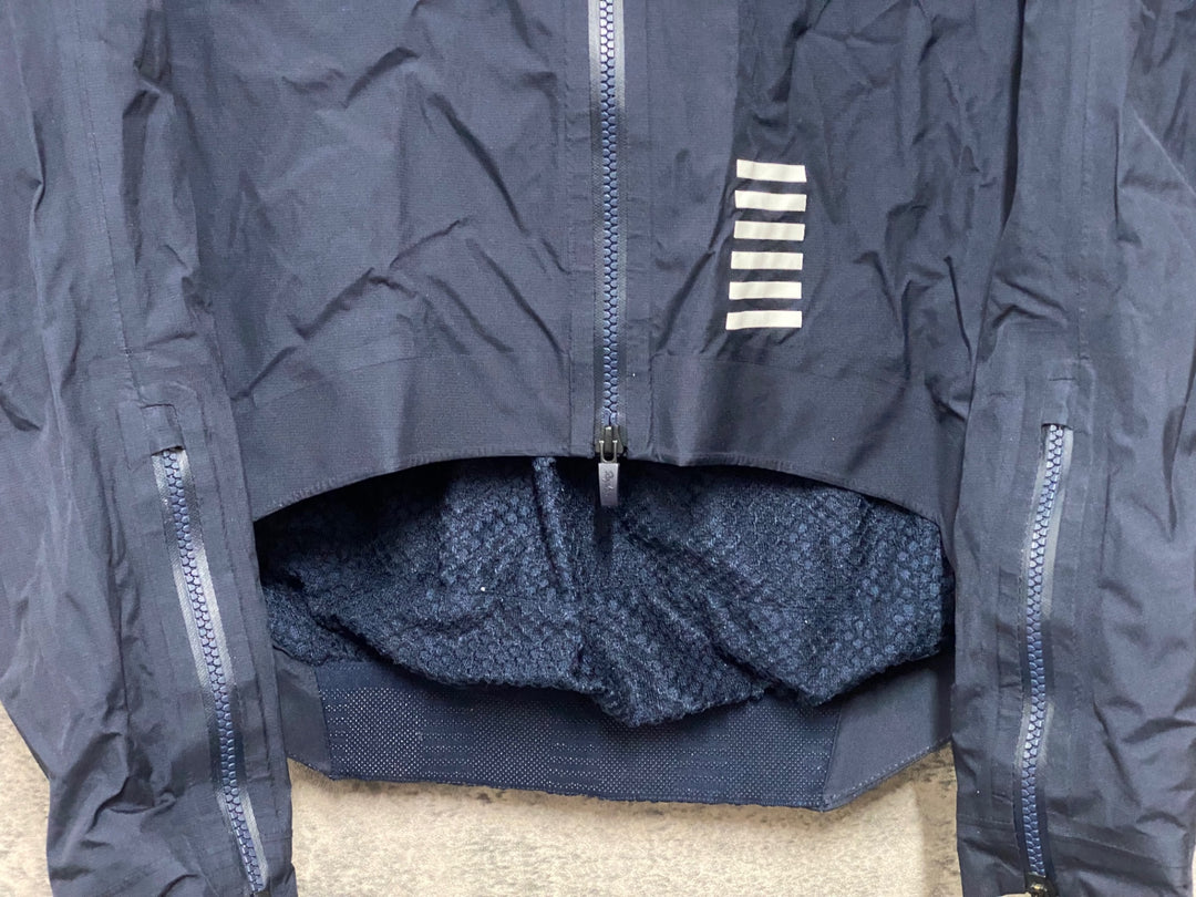 JZ978 ラファ Rapha PRO TEAM INSULATED RAIN JACKET 長袖 レインジャケット 濃紺 S ※チャック取っ手破損