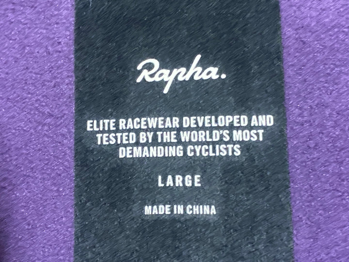 JY606 ラファ Rapha PRO TEAM WINTER JACKET 長袖 サイクルジャケット 紫 黒 L 裏起毛