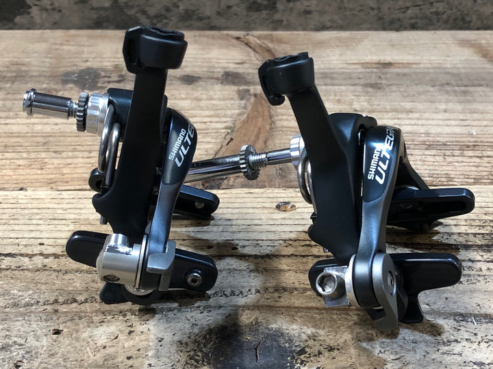 JQ292 シマノ SHIMANO アルテグラ ULTEGRA BR-6700 ブレーキキャリパー 前後セット ※アジャスターボルト シュー欠品