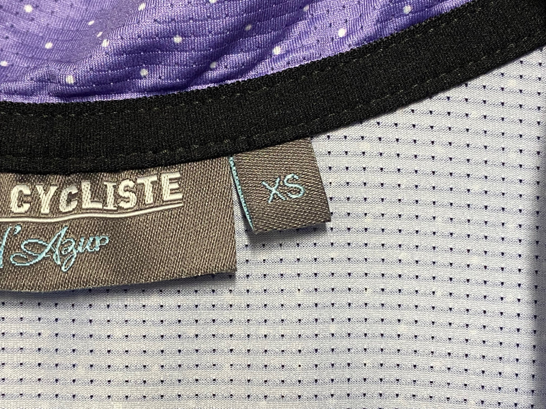 KS225 カフェドシクリステ cafe du cycliste FLEURETTE 半袖 サイクルジャージ 紫 XS