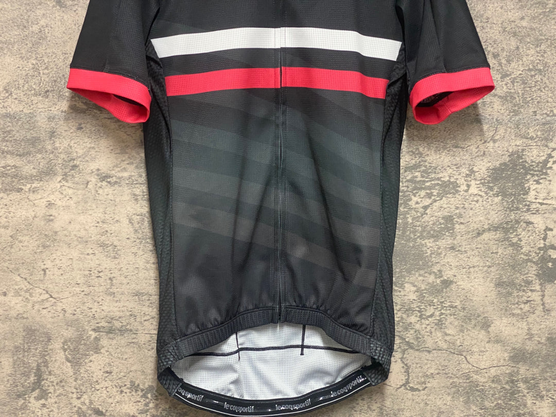 JP150 ルコックスポルティフ le coq sportif 半袖 サイクルジャージ 黒 M
