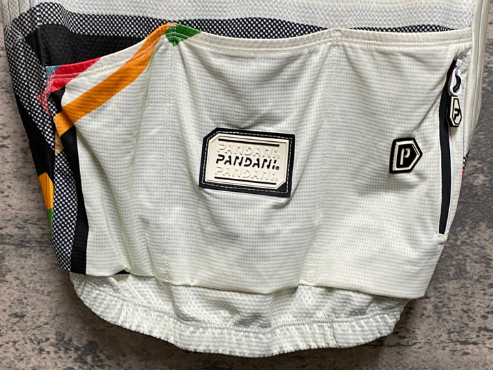 JR201 パンダーニ pandani 半袖サイクルジャージ 白 M エアロジャージ