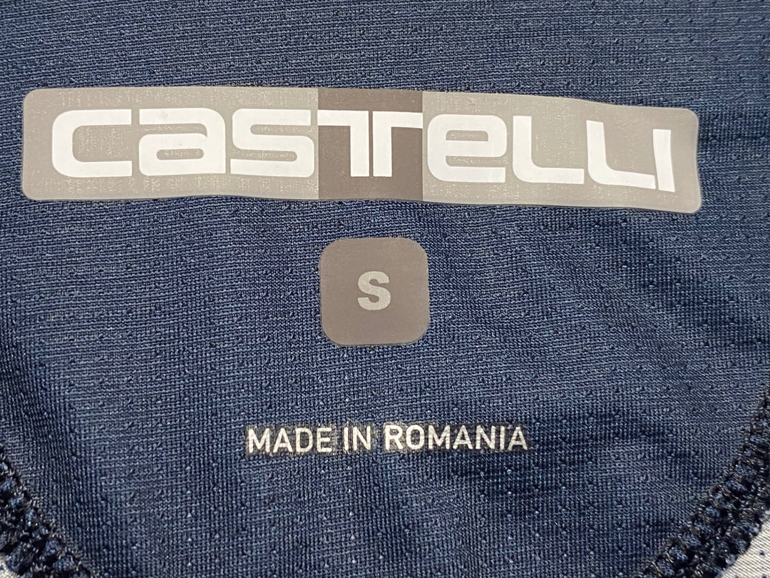 KG334 カステリ CASTELLI 半袖 サイクルジャージ 紺 S