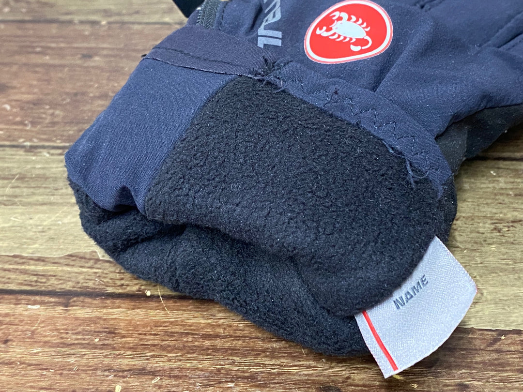 JY252 カステリ CASTELLI GORE-TEX 長指 グローブ 厚手 裏起毛 L ※指先に擦れあり