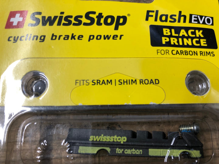 KG881 スイスストップ SwissStop Flash EVO BLACK PRINCE FOR CARBON RIMS ブレーキパッド SRAM SHIMANO用