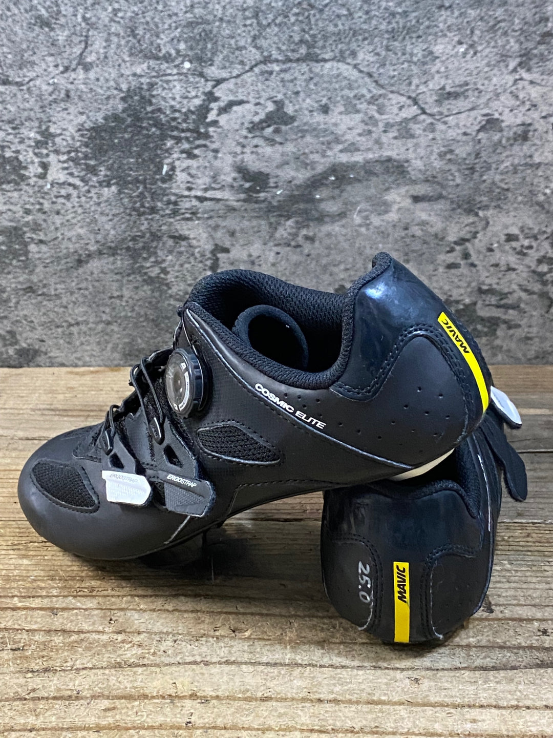 KG420 マヴィック MAVIC COSMIC ELITE ビンディングシューズ 3穴 ブラック EU40 ※ペン字あり