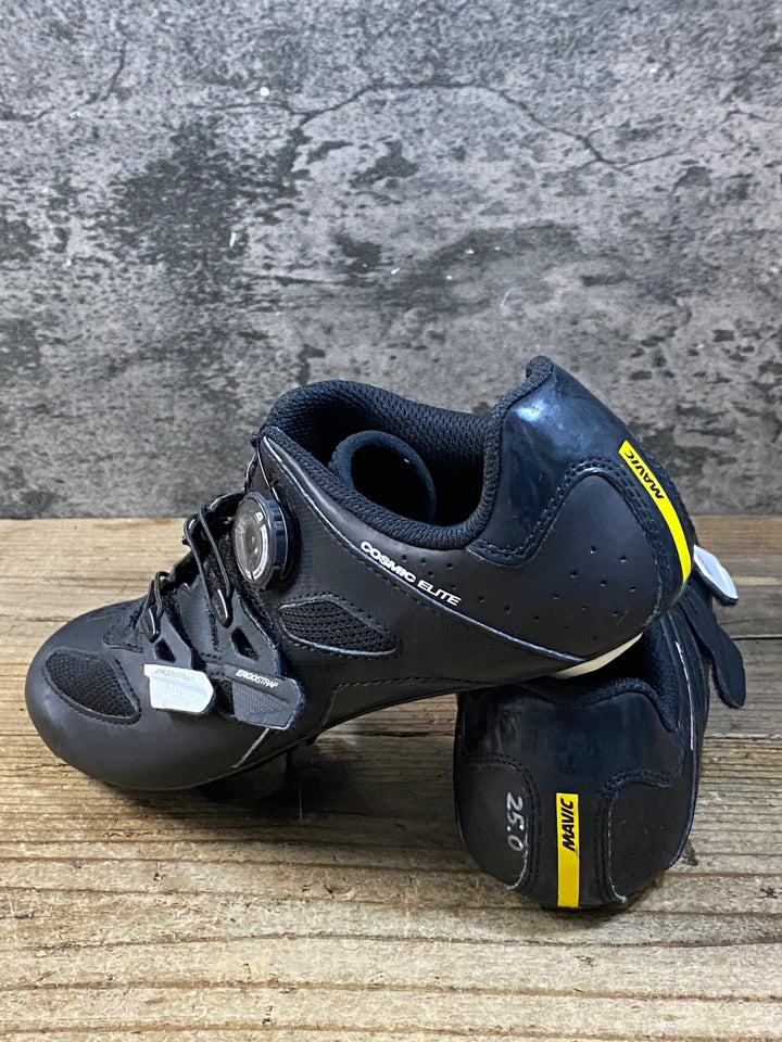 KG420 マヴィック MAVIC COSMIC ELITE ビンディングシューズ 3穴 ブラック EU40 ※ペン字あり