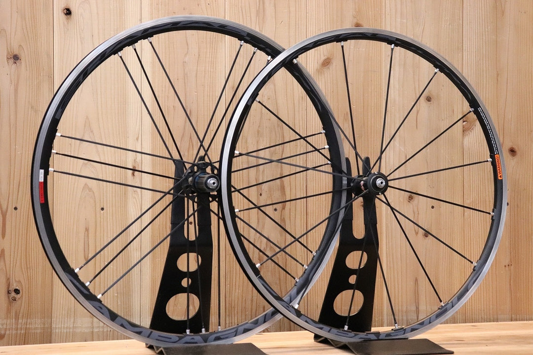 カンパニョーロ CAMPAGNOLO シャマル SHAMAL ULTRA アルミ クリンチャー ホイールセット シマノ 11S/12S ナローリム 15C 【芦屋店】