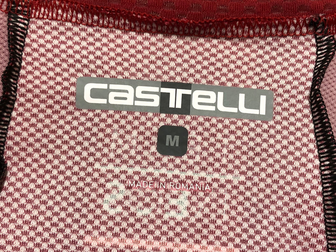KD940 カステリ CASTELLI 半袖 サイクルジャージ 赤 黒 M INEOS
