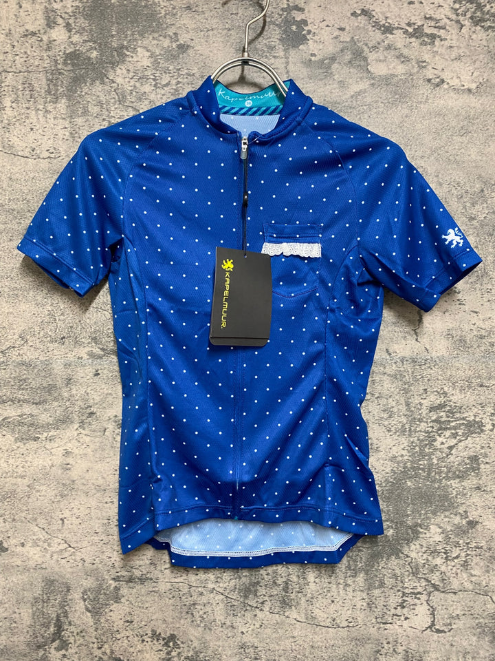 JO888 カペルミュール KAPELMUUR 半袖 サイクルジャージ ネイビー ドット 36 レディース