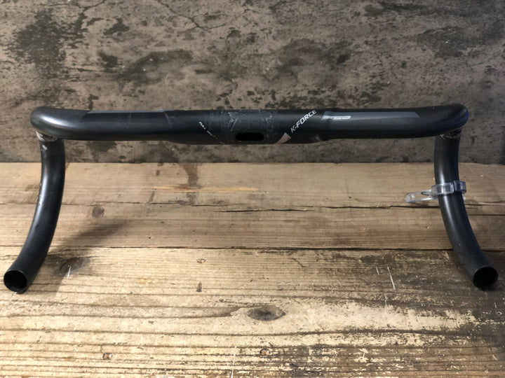 JS412 FSA K-FORCE カーボン ドロップハンドル Φ31.8 420mm ※クランプ痕凹みのためジャンク